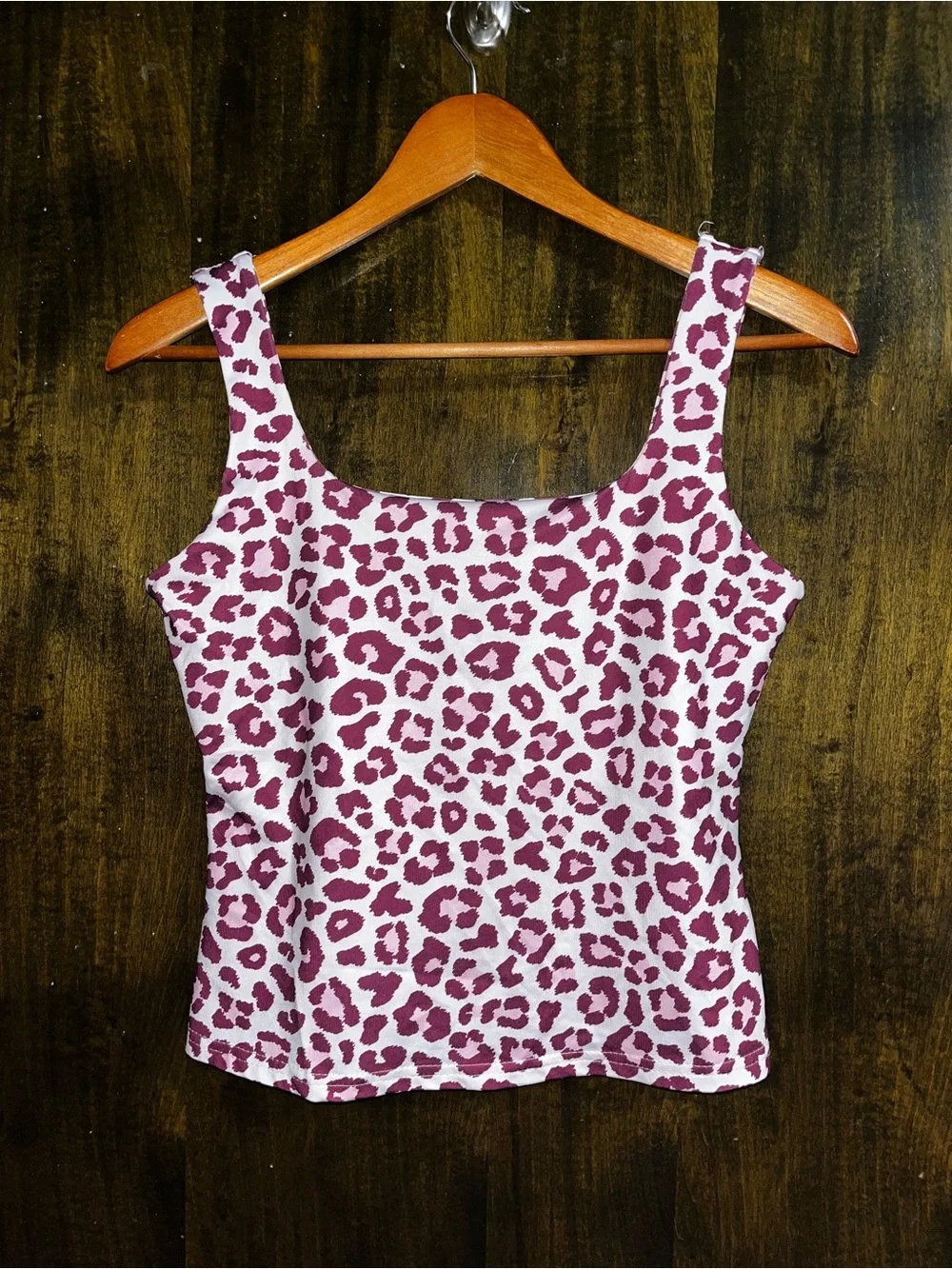 Set of 3: SHEIN Cropped Tank Tops (White, Pink, & Cheetah)